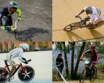 Oquendo, Murillo, Dueñas y Castañeda, grandes representantes del pedalismo colombiano. FOTOS COLPRENSA Y ARCHIVO