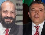 Santiago Jaramillo (izquierda) adelanta actualmente su precandidatura a la alcaldía de Medellín. Bernardo Guerra le apunta a la continuidad en el Concejo. FOTOS EDWIN BUSTAMANTE Y JULIO HERRERA