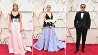 Los nominados y su elegancia: Laura Dern, Saoirse Ronan y Joaquin Phoenix. FOTOS AFP
