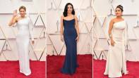Renée Zellweger, Julia Louis-Dreyfus y Salma Hayek. FOTOS AFP
