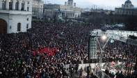 También unas 12.000 personas se concentraron en Viena, convocadas por el Gobierno y las comunidades religiosas, en repulsa a los ataques de París bajo el lema “Juntos contra el terrorismo”. FOTO REUTERS