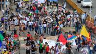 Marchas del 21 de octubre en Medellín. FOTO JUAN ANTONIO SÁNCHEZ