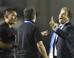 Jorge Luis Pinto no podrá entrar a la cancha donde entrena su equipo en Panamá, durante la Copa Centroamericana. FOTO AFP
