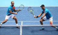 Juan Sebastián Cabal y Robert Farah perdieron en Cincinnati ante los británicos Jamie Murray y Neal Skupski. FOTO CORTESIA FEDECOLTENIS