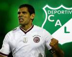 Imagen que usó el Deportivo Cali para anunciar el supuesto fichaje del jugador.