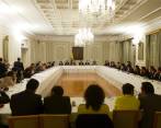 Comenzó la reunión en la Casa de Nariño. FOTO CORTESÍA PRESIDENCIA