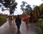El derrumbe se presenta en el kilómetro 10+900. Foto ALCALDÍA DE MEDELLÍN
