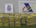La cocaína incautada en el puerto de Algeciras, en España. Foto Cortesía Armada Nacional