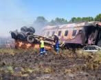 Aparatoso accidente dejó 18 muertos y 254 heridos en Sudáfrica. FOTO: EFE