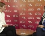 Emma Watson preparó la entrevista a Malala. Fotograma de YouTube