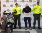 El capturado fue dejado a disposición de la Fiscalía acusado del delito de hurto calificado y agravado. FOTO CORTESÍA
