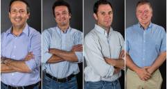 De izquierda a derecha Santiago Gómez, Iván Mauricio Pérez, Juan David Valderrama y Juan Carlos Vélez FOTOS Camilo Suárez 