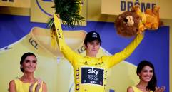 Geraint Thomas, quien tendrá 34 años en algo más de un mes, explica que quiere disfrutar de sus últimos años al más alto nivel para tratar de vestir de amarillo en los Campos Elíseos por segunda ocasión. Foto: Colprensa. 