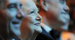 Foto tomada el 26 de febrero del 2011. Actriz estadounidense Olivia de Havilland. FOTO BERTRAND GUAY / AFP