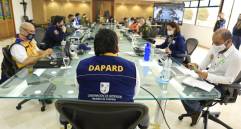 35 municipios eligieron inundación, 19 avenida torrencial, 33 simularon estar viviendo un sismo, 1 municipio eligió un tsunami, 17 movimiento en masa, 13 vendaval, 4 incendio y 3 por riesgo epidemiológicos. Foto: Dapard