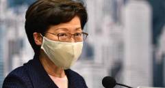 La jefa del Gobierno hogkonés, Carrie Lam. FOTO AFP