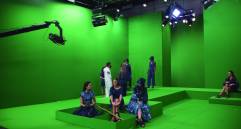 La puesta en escena de Beatriz Camacho fue grabada en Chroma (pantalla verde) para generar los efectos que se verán. FOTO Cortesía