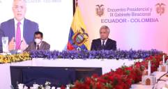 De manera virtual se celebró el encuentro bilateral entre Colombia y Ecuador. FOTO: Cortesía Presidencia