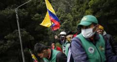 Durante cuatro días, la minga indígena esperó ser atendida por el presidente Iván Duque, antes de regresar al Cauca. FOTO Colprensa