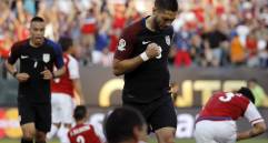 Clint Dempsey marcó el único gol del partido entre estadounidenses y paraguayos. FOTO AP