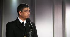 Nuevo comandante de la Armada Nacional, el contralmirante Gabriel Pérez. FOTO PRESIDENCIA