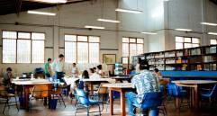 Así lucía antes de la cuarentena uno de los espacios de la filial Juan Zuleta Ferrer de la Biblioteca Pública Piloto. FOTO Cortesía