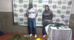 Según las primeras investigaciones, los capturados venían viajando desde el departamento de Arauca. FOTO CORTESÍA POLICÍA METROPOLITANA