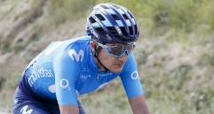 Richard Carapaz, corredor del Movistar. FOTO TWITTER MOVISTAR