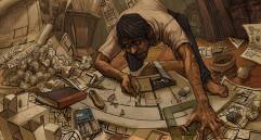 Antonio es el protagonista de Imágenes Premonitorias el volumen uno de la serie. Esta ilustración es de Re’em Camargo.