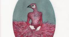 Grabado de Alejandro García hecho en punta seca iluminada (con una sutil aplicación de color). FOTOS Cortesía El Castillo