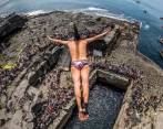 La majestuosidad de los escenarios y la calidad de los deportistas, entre ellos el colombiano Orlando Duque, esperan una nueva edición de los clavados en 2016. FOTO Colprensa-red Bull 