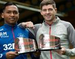 Alfredo Morelos y Steven Gerard cumplen excelentes campañas con el Rangers de Escocia. FOTO cortesía rangers 
