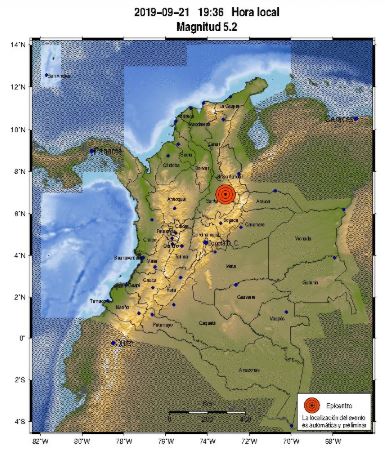 Fuerte Temblor Se Sintio En Antioquia Este Sabado