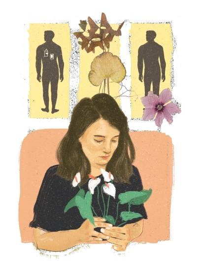 Cerca de 100 profesionales que brindan acompañamiento psicosocial familiar en Medellín son capacitados en manejo del duelo. Ilustración: Laura Ospina