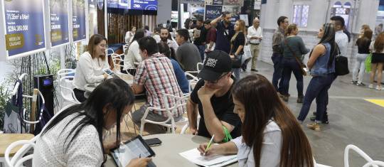 Hasta el primero de marzo se realiza expoinmobiliaria en Plaza Mayor en Medellín. FOTO: Manuel Saldarriaga