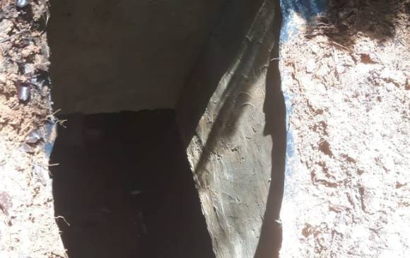 Entrada al búnker. FOTOS CORTESÍA EJÉRCITO NACIONAL