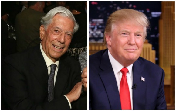 “Es payaso, demagogo y racista”, así definió Mario Vargas Llosa a Donald Trump. FOTOS Archivo