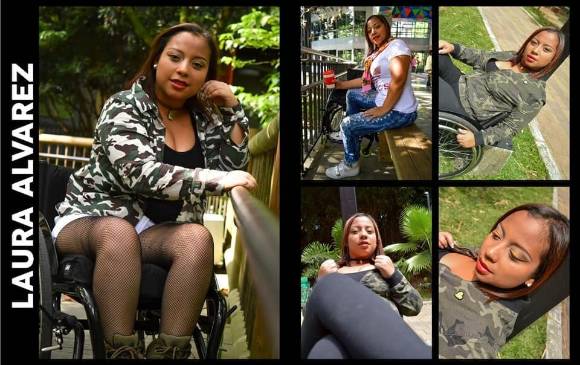 Laura Álvarez desfilará en su silla de ruedas. Estudia diseño gráfico. FOTO CORTESÍA Laura Álvarez desfilará en su silla de ruedas. Estudia diseño gráfico. FOTO CORTESÍA