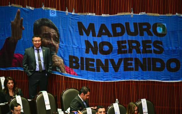 Los diputados del PAN calificaron de dictador a Maduro luego de que Obrador lo mencionara en su discurso de toma de posesión. Foto AFP