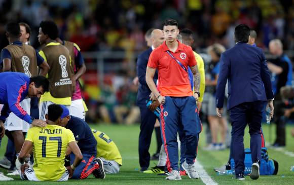James Rodríguez viajó de Rusia a España y luego a Alemania para la revisión de los médicos del Bayern de Múnich. FOTO REUTERS