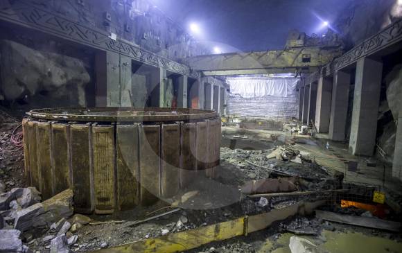 Imagen de septiembre de 2019 de la casa de máquinas, estructura que sufrió principales daños. FOTO Juan Antonio sánchez