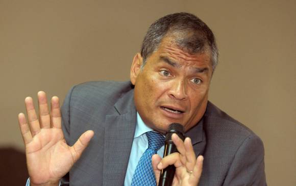Rafael Correa, expresidente de Ecuador. FOTO: EFE
