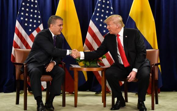 Donald Trump e Iván Duque se reunirán este miércoles en Estados Unidos. FOTO COLPRENSA