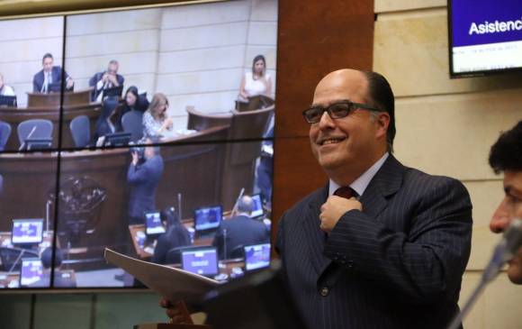 El presidente de la Asamblea Nacional de Venezuela, Julio Borges, ya es oficialmente refugiado en Colombia. FOTO: Colprensa