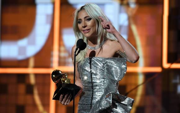 Lady Gaga se llevó tres premios en la noche de los Grammy. FOTO AFP