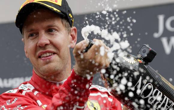 Vettel impuso la ley de Ferrari en un caótico GP en Bélgica