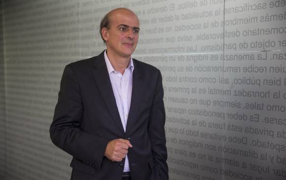 Luis Felipe Jaramillo, miembro de la junta directiva de Colfranquicias, defiende las bondades de este modelo de negocio. Foto. Esteban Vanegas.