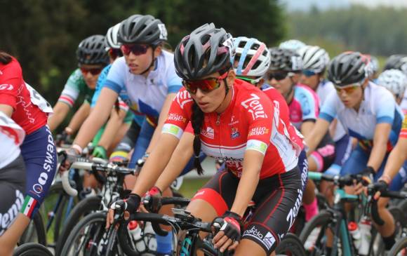 Estefanía arribó ayer 12° en la primera etapa de la Vuelta, a 13 segundos de la ganadora. FOTO CORTESÍA ÁNDERSON BONILLA