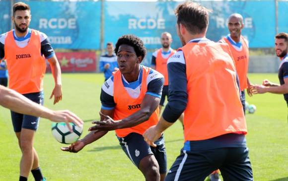 Carlos Sánchez disputó 14 partidos con el Espanyol. FOTO TOMADA DE TWITTER @RCDEspanyol