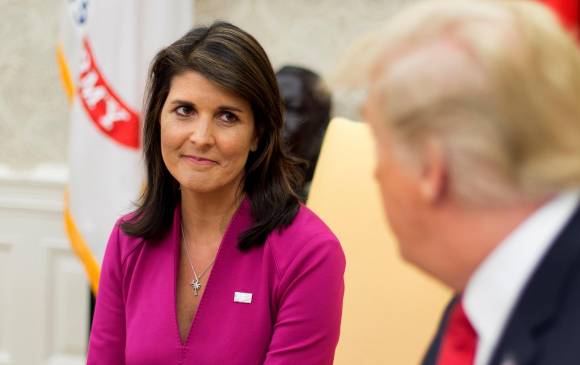 Nikki Haley fue embajadora de Estados Unidos ante la ONU desde enero de 2017. FOTO: EFE